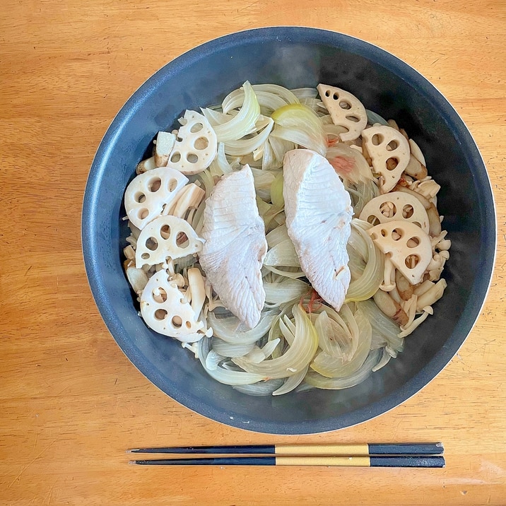 白身魚でパパッと!サメのポン酢蒸し